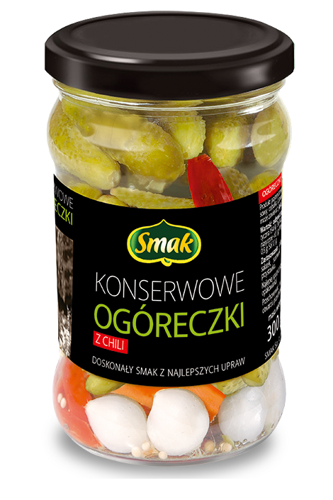 Ogóreczki konserwowe z chili