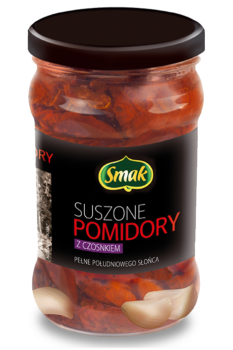 Suszone pomidory z czosnkiem