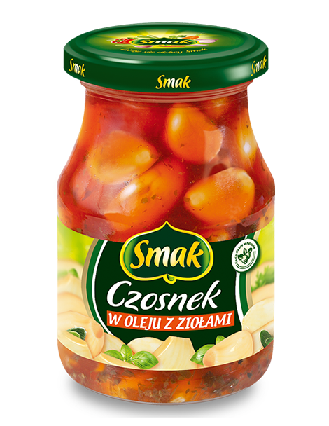 Czosnek w oleju z ziołami