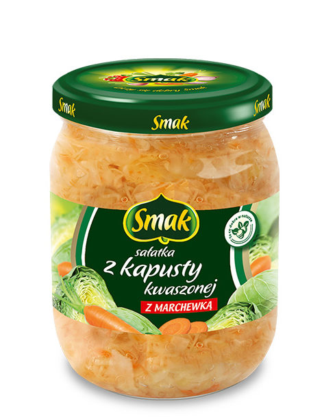 Sałatka z kapusty kwaszonej z marchewką