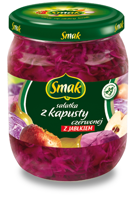Sałatka z kapusty czerwonej z jabłkiem