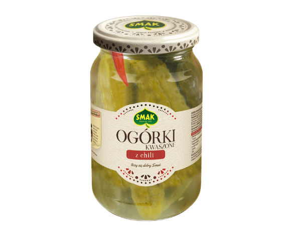 Ogórki kwaszone z chili
