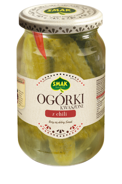 Ogórki kwaszone z chili